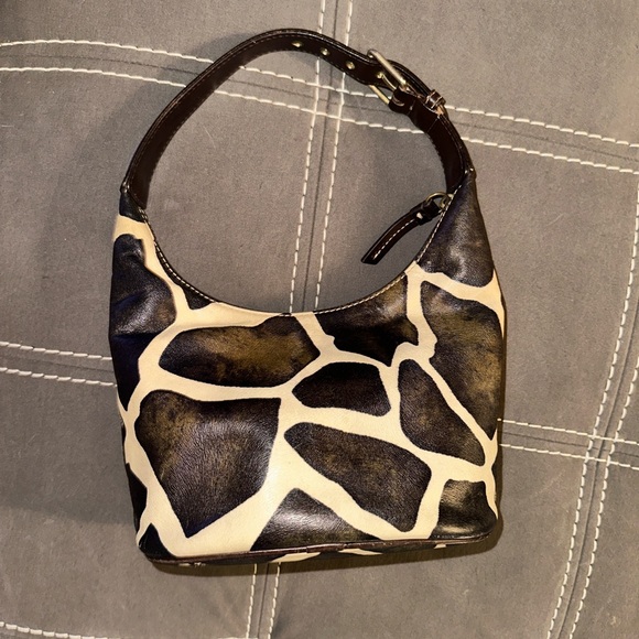 Dooney & Bourke serengeti giraffe MINI hobo Satchel Purse Handbag Leather - Picture 4 of 4